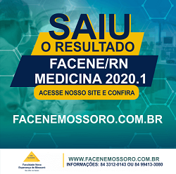 RESULTADO GERAL VESTIBULAR 2020.1 – MEDICINA FACENE/RN