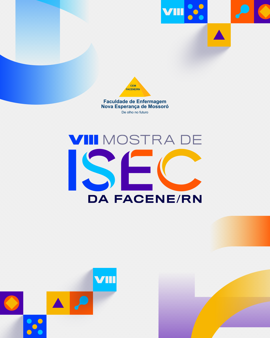 A coordenação da disciplina Integração Saúde, Ensino e Comunidade torna pública a programação oficial, o mapa de salas e as orientações gerais referentes à VIII Mostra de ISEC, que será realizada no dia 1º de dezembro de 2025, nos turnos da manhã e da noite.