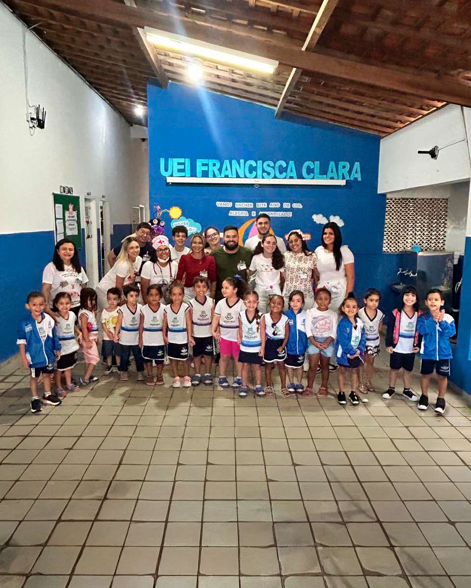 Alunos da FACENE/RN promovem ação de saúde e educação infantil na UEI Francisca Clara