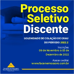 EDITAL No 24/2022 PROCESSO DE SELEÇÃO DO DISCURSO DISCENTE DA SOLENIDADE DE COLAÇÃO DE GRAU DO PERÍODO 2022.2
