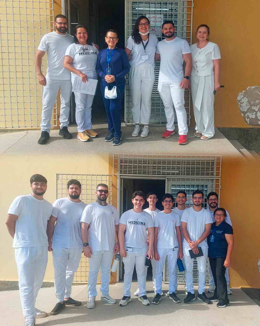 Alunos do curso de Medicina (ISEC 2 | P2) realizaram visitas domiciliares aos usuários da UBS Francisco Pereira de Azevedo, com foco na elaboração de genograma, ecomapa e no desenvolvimento de ações de educação em saúde.