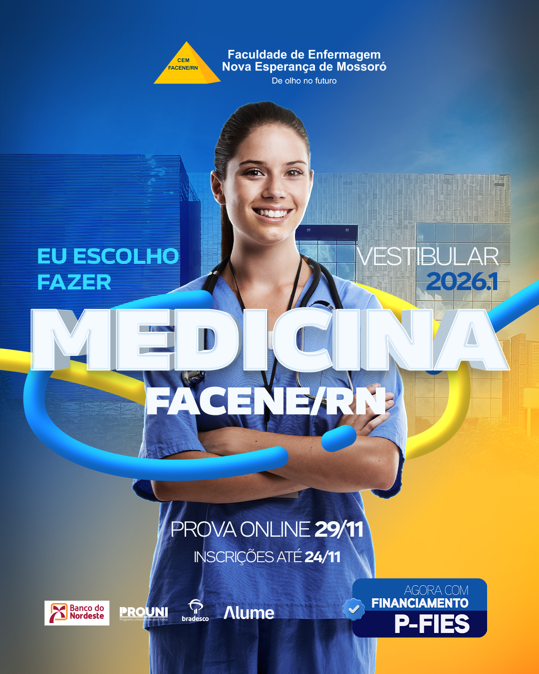 As inscrições para o Vestibular FACENE/RN 2026.1 já estão abertas