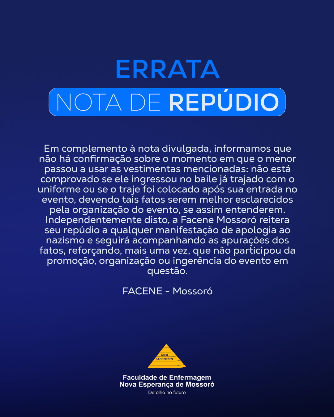 ERRATA NOTA DE REPÚDIO