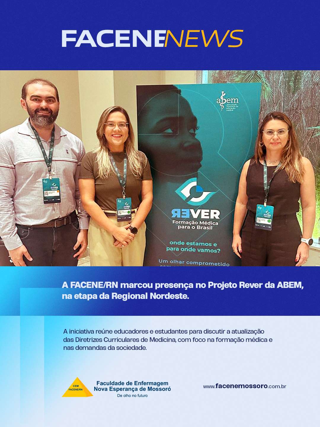 FACENE/RN participa do Projeto Rever da ABEM – Regional Nordeste