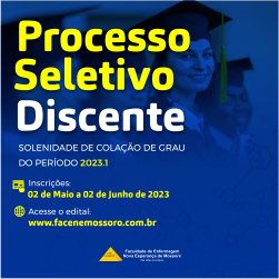 EDITAL Nº 09/2023 PROCESSO DE SELEÇÃO DO DISCURSO DISCENTE DA SOLENIDADE DE COLAÇÃO DE GRAU DO PERÍODO 2023.1